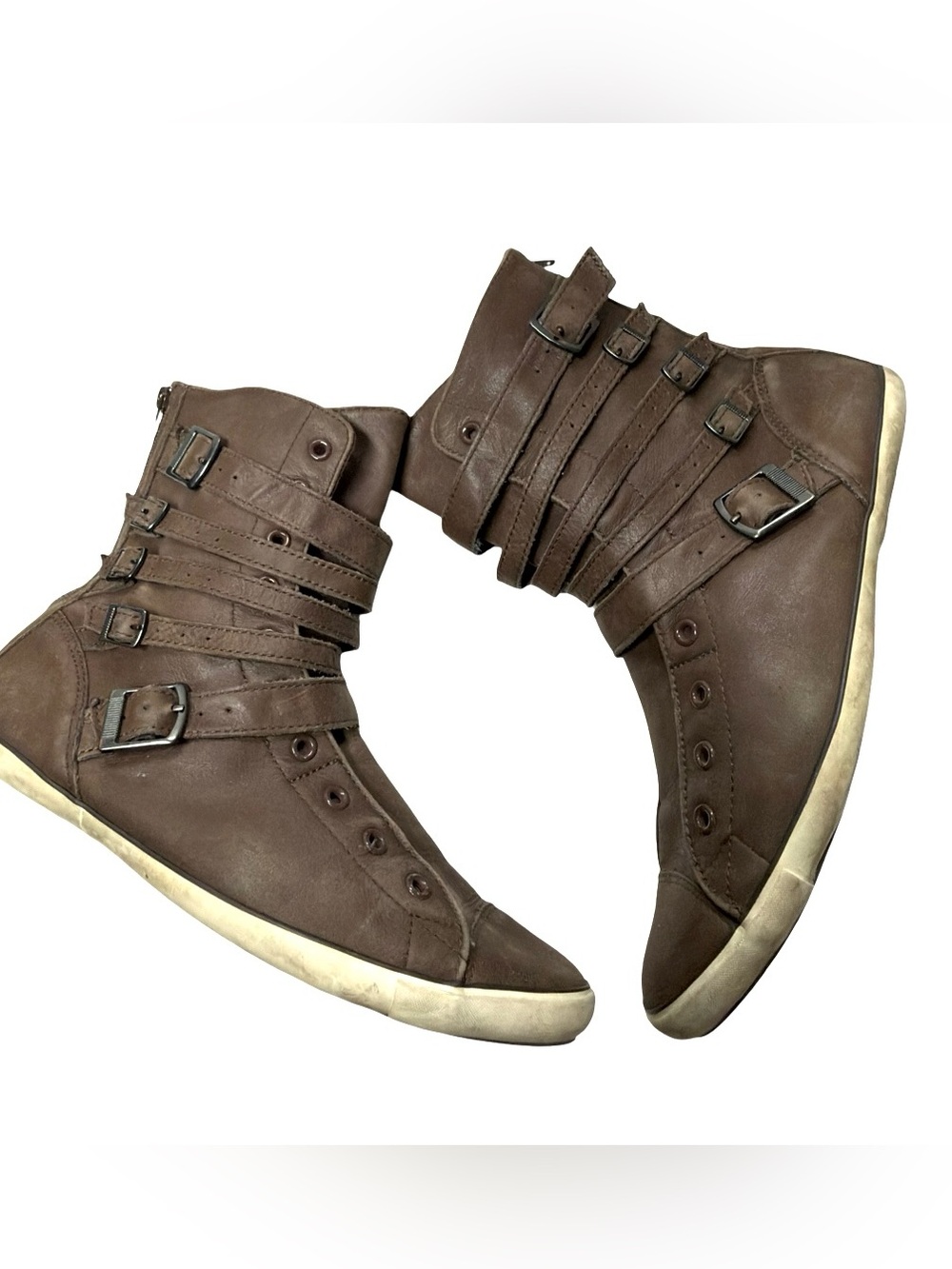 Vintage Converse Chuck Taylor Multi-Strap XHI "Dark Earth" Sneaker Boots Size 10 - Picture 10 of 11
